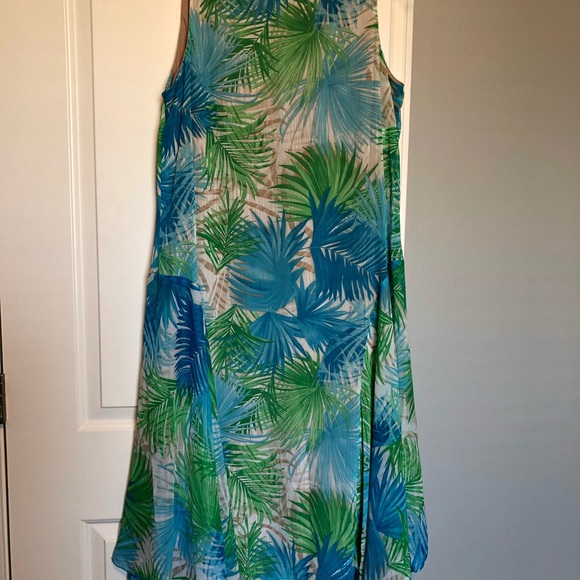 🌟Ashley Stewart Women Palm Tree Sleeveless Dress - Picture 5 of 5